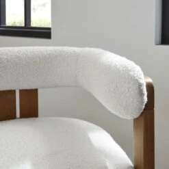 Lovato Dining Chair, Boucle -Dunelm Shop 30857637 alt03