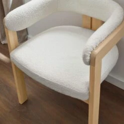 Lovato Dining Chair, Boucle -Dunelm Shop 30857638 alt02