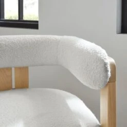 Lovato Dining Chair, Boucle -Dunelm Shop 30857638 alt03