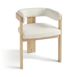 Lovato Dining Chair, Boucle -Dunelm Shop 30857638 alt07