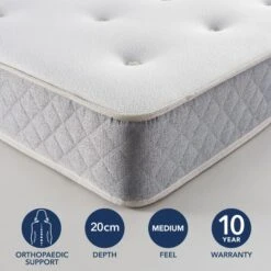 Fogarty Just Right Gel Orthopaedic Open Coil Mattress -Dunelm Shop 30857798