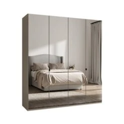 Wiemann Kahla 4 Door Mirrored Wardrobe -Dunelm Shop 30858632 alt02