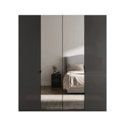 Wiemann Kahla 4 Door Mirrored Wardrobe -Dunelm Shop 30858650 alt01