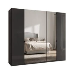 Wiemann Kahla 5 Door Mirrored Wardrobe -Dunelm Shop 30858655 alt02