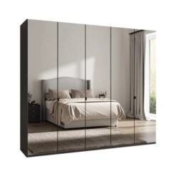 Wiemann Kahla 5 Door Mirrored Wardrobe -Dunelm Shop 30858657 alt02
