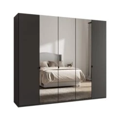 Wiemann Kahla 5 Door Mirrored Wardrobe -Dunelm Shop 30858658 alt02