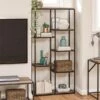 Quincy 5 Shelf Bookcase, Weathered Oak 1 Quincy 5 Shelf Bookcase, Weathered Oak -Dunelm Shop 30860052