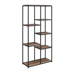 Quincy 5 Shelf Bookcase, Weathered Oak -Dunelm Shop 30860052 alt04