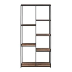 Quincy 5 Shelf Bookcase, Weathered Oak -Dunelm Shop 30860052 alt05