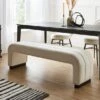 Lucilla 3 Seater Dining Bench, Boucle -Dunelm Shop 30868770