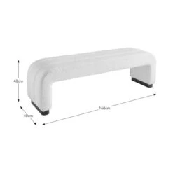 Lucilla 3 Seater Dining Bench, Boucle 15 Lucilla 3 Seater Dining Bench, Boucle -Dunelm Shop 30868770 alt09