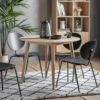 Manila 4 Seater Round Dining Table -Dunelm Shop 30870279
