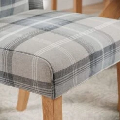 Oswald Set Of 2 Dining Chairs, Country Check -Dunelm Shop 30872516 alt03