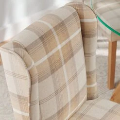 Oswald Set Of 2 Dining Chairs, Country Check -Dunelm Shop 30872520 alt02