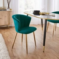 Kendall Dining Chair, Velvet 30 Kendall Dining Chair, Velvet -Dunelm Shop 30876321 alt01