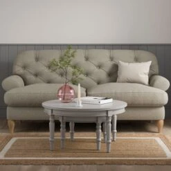 Ariella Coffee Nest Of Tables, Warm Stone -Dunelm Shop 30876514 alt02