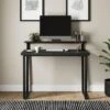 Freddie Black Step Up Shelf Desk -Dunelm Shop 30876535
