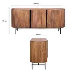 Indus Valley Zen 3 Door Sideboard 21 Indus Valley Zen 3 Door Sideboard -Dunelm Shop 30877761 alt09