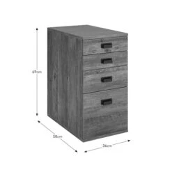 Fulton 4 Drawers Storage Unit, Pine -Dunelm Shop 30878037 alt09