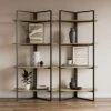 Ramson Tall And Wide Shelving Unit, Oak And Black -Dunelm Shop 30878042