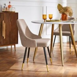 Ariana Set Of 2 Dining Chairs, Velvet -Dunelm Shop 30882764