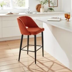 Lillia Boucle Bar Stool -Dunelm Shop 30882770
