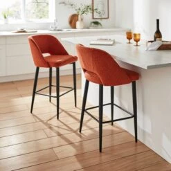 Lillia Boucle Bar Stool -Dunelm Shop 30882770 alt01