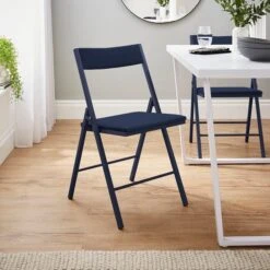 Emily Folding Dining Chair, Velvet -Dunelm Shop 30884040
