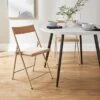 Emily Folding Dining Chair, Velvet -Dunelm Shop 30884041