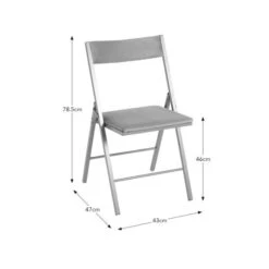 Emily Folding Dining Chair, Velvet -Dunelm Shop 30884041 alt09