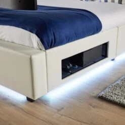 XR Living Ava TV Bed With LED Lights And TV Mount -Dunelm Shop 30885675 alt03