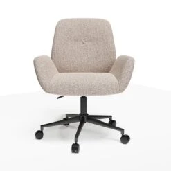 Ginny Boucle Swivel Office Chair -Dunelm Shop 30886351 alt06
