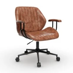 Clement Faux Leather Office Chair -Dunelm Shop 30886352 alt05