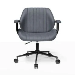 Clement Faux Leather Office Chair -Dunelm Shop 30886353 alt06