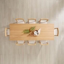 Hudson 6-8 Seater Rectangular Extendable Dining Table, Oak -Dunelm Shop 30888475 alt01