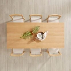 Hudson 6-8 Seater Rectangular Extendable Dining Table, Oak -Dunelm Shop 30888475 alt02