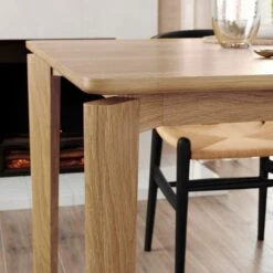 Hudson 6-8 Seater Rectangular Extendable Dining Table, Oak -Dunelm Shop 30888475 alt04