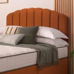 Silentnight Divan Bed With Velvet Merlin Headboard -Dunelm Shop 30891041 alt03