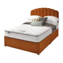 Silentnight Divan Bed With Velvet Merlin Headboard -Dunelm Shop 30891041 alt05