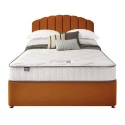 Silentnight Divan Bed With Velvet Merlin Headboard -Dunelm Shop 30891041 alt06