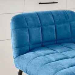 Caden Counter Height Bar Stool, Velvet -Dunelm Shop 30891264 alt02