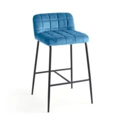 Caden Counter Height Bar Stool, Velvet -Dunelm Shop 30891264 alt05