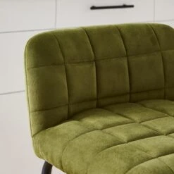 Caden Counter Height Bar Stool, Velvet -Dunelm Shop 30891266 alt02