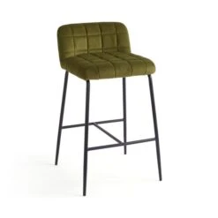 Caden Counter Height Bar Stool, Velvet -Dunelm Shop 30891266 alt05