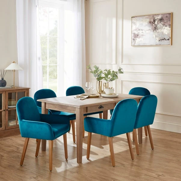 Agnes Carver Dining Chair, Velvet 4 Agnes Carver Dining Chair, Velvet - Image 2