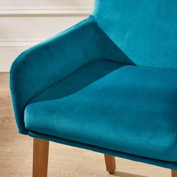 Agnes Carver Dining Chair, Velvet 6 Agnes Carver Dining Chair, Velvet - Image 4