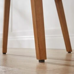 Agnes Carver Dining Chair, Olive Green Striped Fabric -Dunelm Shop 30891291 alt02