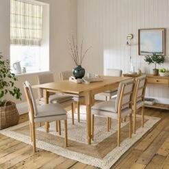 Churchgate Walcote 4-6 Seater Square Extending Dining Table