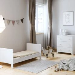 Little Acorns Classic Cot Bed And 3 Drawer Chest Nursery Set -Dunelm Shop 30892451 alt07