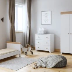 Little Acorns Classic Oak Effect 3 Piece Nursery Furniture Set -Dunelm Shop 30892459 alt08